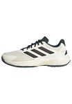 adidas Men's CourtJam Control 3 Tennis, Off White/Silver Metallic/Aurora Ivy, 13