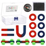 Sntieecr Labs Junior Science Magnetism Set for Experiment Education, Science Experiment Tool Physics Educational Toys for Kids Teen