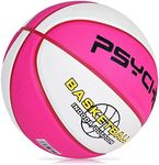 Kids Rubber Basketball Official Size 5,Youth Basketball 27.5'' for Indoor Outdoor Beach Play Games