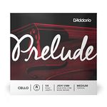 D'Addario Prelude Cello Single A String, 1/4 Scale, Medium Tension