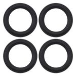 ECSiNG 4PCS 6.5 Inch Speaker Foam Edge Surround Replacement Part Speaker Surrounds Repair Kit Inner Diameter 106mm Outer Diameter 152.7mm for Speaker Repair DIY Black