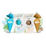 CamPure Camphor Cone (1 Original + 1 Sandalwood) Pack Of 2-100% Organic | Air Freshener For Car, Wardrobe, Office Cabin's, Drawers, Travel Bag & Bathroom