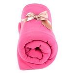 Myga RY1327 - Fleece Blanket, Mutlifunctional Yoga Studio Prop Cushion and Blanket for Meditation and Yoga Practice - Relaxing Soft Cosy Blanket, Pink