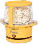 Presto 05206 Showtime Gourmet Oil Popcorn Popper - 9-Cups, Built-In Serving Bowl, Compact Design, Ceramic Nonstick, PFAS Free, Yellow