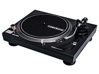 Reloop RP-1000 MK2 belt-drive DJ turntable with +-10% adjustable pitch range including headshell and pre-fitted Reloop OM Black (made by Ortofon) cartridge and stylus