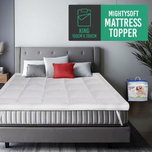 MightySoft Kingsize Mattress Topper – 10cm Thick Bed Comfort