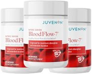 Juvenon BloodFlow-7 Nitric Oxide Supplement with Nitrosigine 60 Count (Pack of 3)