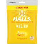 Halls Menthol Cough Suppressant DropHoneyLemon Sugar 70 Pc