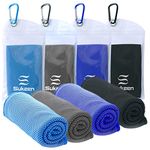 Sukeen Cooling Towels for Neck and Face, 4 Pack Cooling Towels for hot Weather (40"x12"), Cooling Rags for Yoga, Sport, Running, Workout,Gym, Camping, Fitness, Workout & More Activities