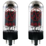 JJ Electronics T-6V6-S-JJ-MP Vacuum Tube Spiral Filament Matched, Pair