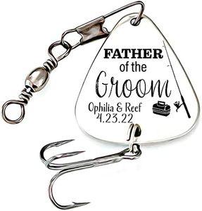 Personalized Father of the Groom Gift Idea Father Of The Groom Fishing Lure Gift Personalized Gift for Dad Gift Parent Wedding Day Gift FATHER-GROOM-LURE