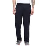 berge' Men's Instadry Dryfit Polyester Track Pant with Secure Zipper Side Pockets for Sports Exercise Gym Running Large Sizes|Full Pant for Men|Regular Fit|Casual|Winter Track for Men (5XL, Navy)