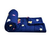 Ritvik Decor Single Bed Cartoon Printed Blankets for Kids | Dohar for Kid Boys & Girls | Glace Cotton Soft Children Comforters | Summer & Winter Blankets (60x90 Inches) (Dinosaur Blue)