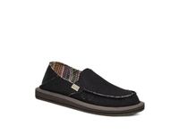 Sanuk Women's Donna Hemp 2 Tone Loafer Flat, Black, 11