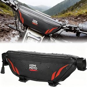 KEMIMOTO Motorcycle Handlebar Bag Universal Waterproof Front Storage Bag Bicycle Handlebar Bag Compatible with Sur-Ron Light Bee X and S X160 X260 Talaria Sting Segway Electric Dirt Bike