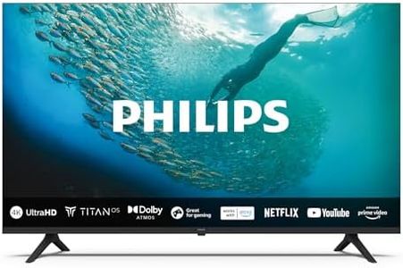 Philips 65PUS7009 4K LED Smart TV - 65 Inch Display with Pixel Precise Ultra HD Titan OS Platform and Dolby Atmos Sound, Works with Alexa and Google Voice Assistant - Black