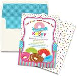 Pile of Donuts Birthday Party Invitation
