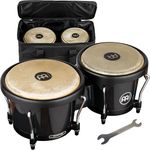 Meinl Percussion Bongos with Bag and Tuning Key, 6.5" and 7.5" Hand Drum Set — Buffalo Heads, Synthetic Shells
