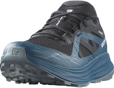 Salomon Men's ULTRA FLOW GORE TEX Trail Running Shoes for Men, Black / Deep Dive / Trooper, 9.5