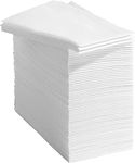 DADAWU Linen Feel Napkins Disposable Napkins Cloth-Like Decoration Serviettes Eco Napkins for Wedding, Party, Birthday, Dinner Christmas, 12"x17", Pack of 50 (White)