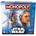 Monopoly: Star Wars Light Side Edition Board Game for Families and Kids Ages 8 and Up, Star Wars Jedi Game for 2-6 Players, Family Games (English)