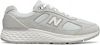 New Balance WW1880S1 Women's Extra Wide Fit Stability Walking Trainers (Grey White, Numeric_7_Point_5)