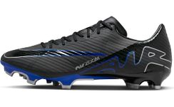 NIKE Men's Academy Football Shoe, Black Chrome Hyper Royal, 9 UK