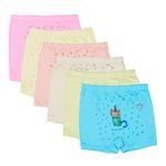 Kids Basket Baby Boys and Girls Cotton Brief Panty Inner Underwear Drawer Combo Pack of 6 Pc (3-4 Years) Multicolour