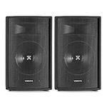 VONYX Pair 2 Way Passive Bedroom DJ PA Disco Karaoke Party Speakers 10" Woofer 500W