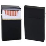 Crysendo Fashionable Waterproof Silicone Flip To Open Pocket Cigarette Box Case Holder Smoking Smokers Accessories For Men Female Pack of 20 (Black)