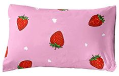 Erosebridal Kawaii Strawberry Decor Pillow Shams, 20" x 30" Pink Microfiber Polyester Twin/Full/Queen Size