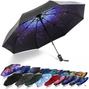 SY COMPACT Windproof Umbrella Automatic Umbrellas Collapsible Compact Umbrella-Starry Sky