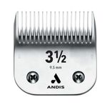 Andis Carbon-Infused Steel UltraEdge Dog Clipper Blade, Size-3-1/2, 3/8-Inch Cut Length (64089)