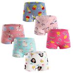 Benetia Girl's Cartoon Animal Print Panties 100% Cotton Breathable Underwear for All Season Wearing