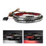 Truck Tailgate Light Bar, LED Single Row Tailgate Light Strip with Red Running Brake Lights Turn Signal White Reverse Light, IP67 Waterproof Light Strip for Cargo Truck SUV RV Boat (60'')