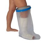 StrideOn Extra Wide Waterproof Leg Cast or Bandage Cover. Non-Slip and Reuseable with an Extra Wide Top Seal for big Casts, Bandages and Larger Legs Ideal for Showering or Bathing.