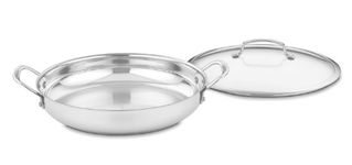 Cuisinart 425-30D Everyday Pan with Lid, Stainless Steel, 12 Inch Contour Cookware, Silver