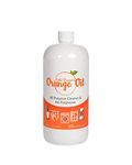 Premium Cold Pressed Orange Oil- 32 oz (D-Limonene), All Natural Cold Pressed Orange Oil