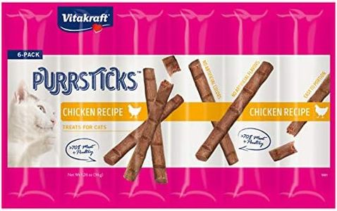 Vitakraft PurrSticks Meaty Cat Sticks - Chicken - Segmented and Breakable Meatstick - Deliciously Tender