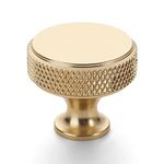 Amerdeco 10 Pack Gold Knurled Cabinet Knobs Kitchen Cabinet Handles for Drawer Dresser, Cupboard and Wardrobe