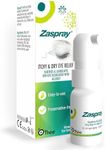 Zaspray Dry Eye Relief Spray | for Irritated Itchy and Red Eyes | Soothes and Hydrates Dry Eyes Due to Allergy | Preservative-Free Formula | Easy-Use 10ml Bottle