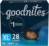 Huggies Goodnites Boys Bedwetting Night Time Underwear, Goodnites, XL (95-140+ lb.), 28 Ct