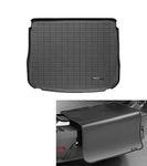 WeatherTech Cargo Liner Floor Mat + Bumper Protector Tailored Suitable for: Volkswagen Tiguan 1*Gen Cargo organizer or Spare tire 2007-16|Black CargoLiner
