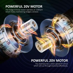 NETTA 4-in-1 Cordless Hedge Trimmer – Multi-Tool Garden Cutter