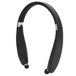 Goshyda SX‑991 Bluetooth Headset, Bluetooth 5.0 Neckband Headphones Foldable Sports Earphone with Retractable Earbuds, for Home Office,Video Conference, with Carry Case