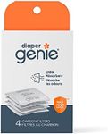 Diaper Genie Carbon Filter (4-Pack) | Diaper Pail Odor Eliminator & Deodorizer | Compatible with The Diaper Genie Complete and Expressions Pail