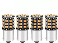 Autozap (3 Month Warranty Super Bright 360° Reflecting Indicator Bulbs Light 33 SMD (CROSS PIN LED (Pack of 4)