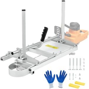 ZELCAN Moulin à raboter portable, 36 cm à 61 cm, sciage de coupe de bois avec barre de guidage, tronçonneuse en acier d'aluminium pour menuisiers et constructeurs (35,6 cm à 61 cm)