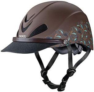 Troxel Dakota Turquoise Paisley Trail Riding Helmet Turquoise M