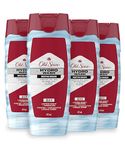 Old Spice Body Wash for Men, Hydrating Hydro Wash, Smoother Swagger, 473 ml(Pack of 4)